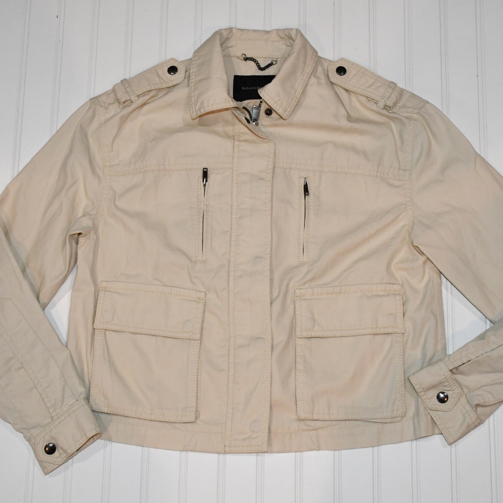 NWT Banana Republic Field Utility Jacket Tan XS -S